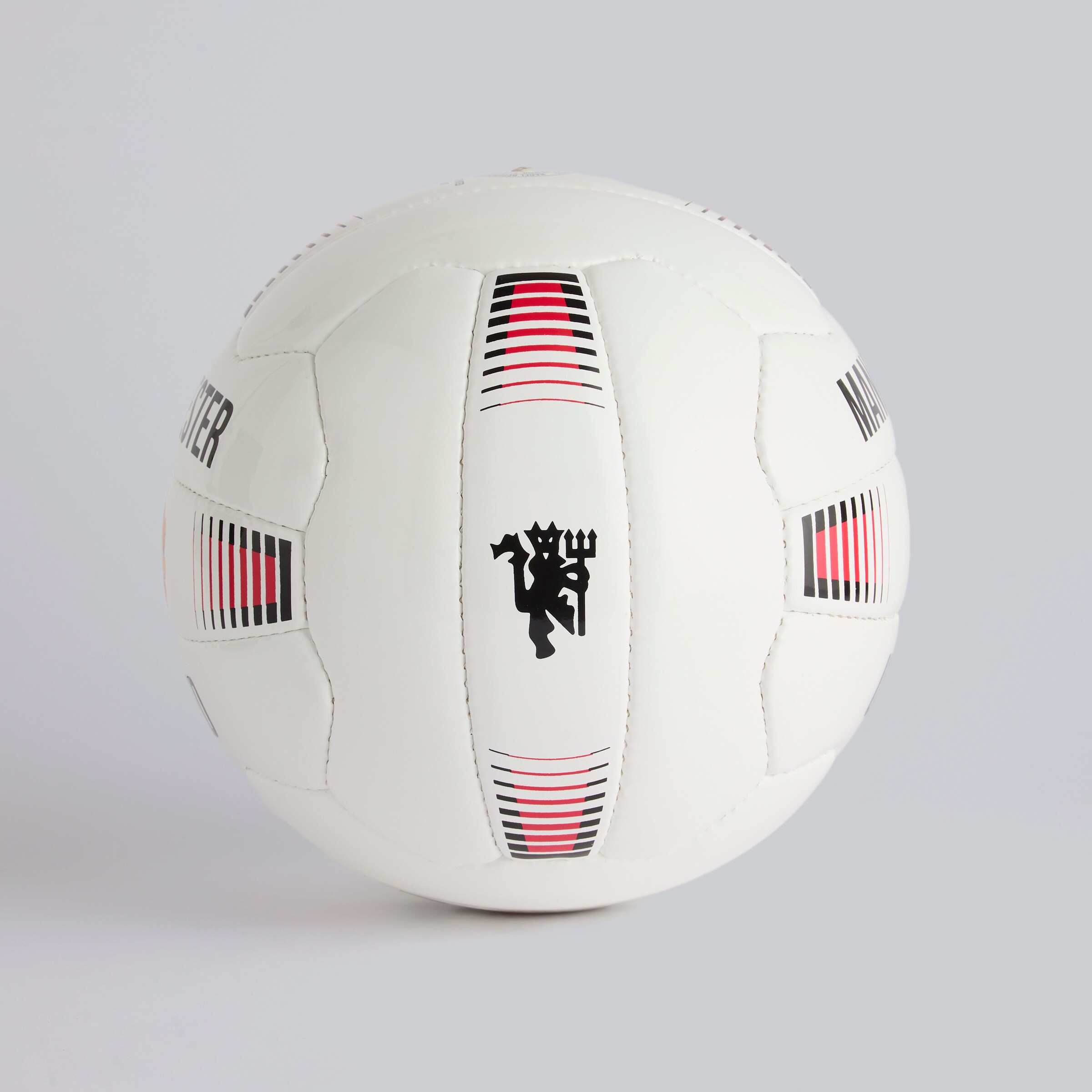 Manchester United 90s Football Size 5 White White Detail [2-4]