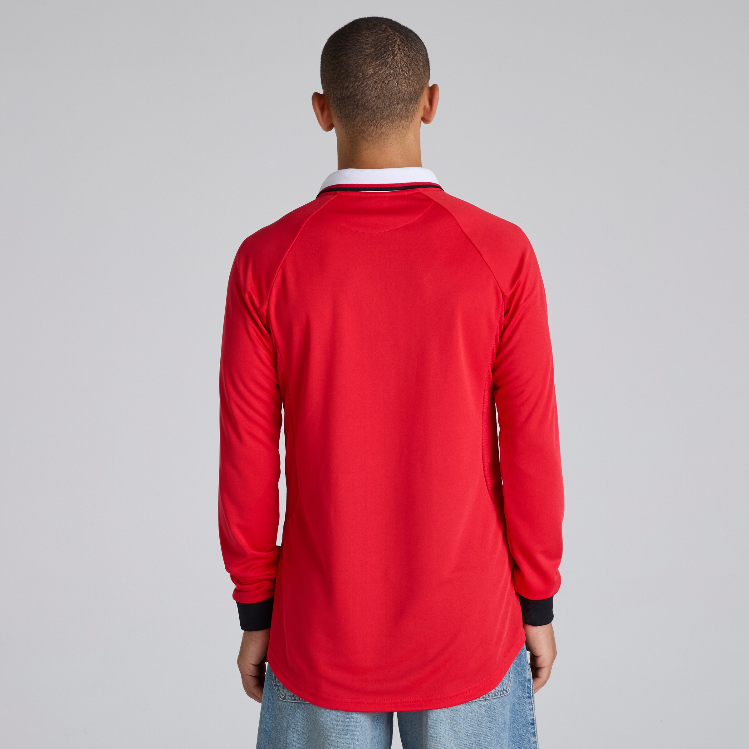 Manchester United Long Sleeve 1999 Champions League Final Shirt Red Red Detail [2-5]