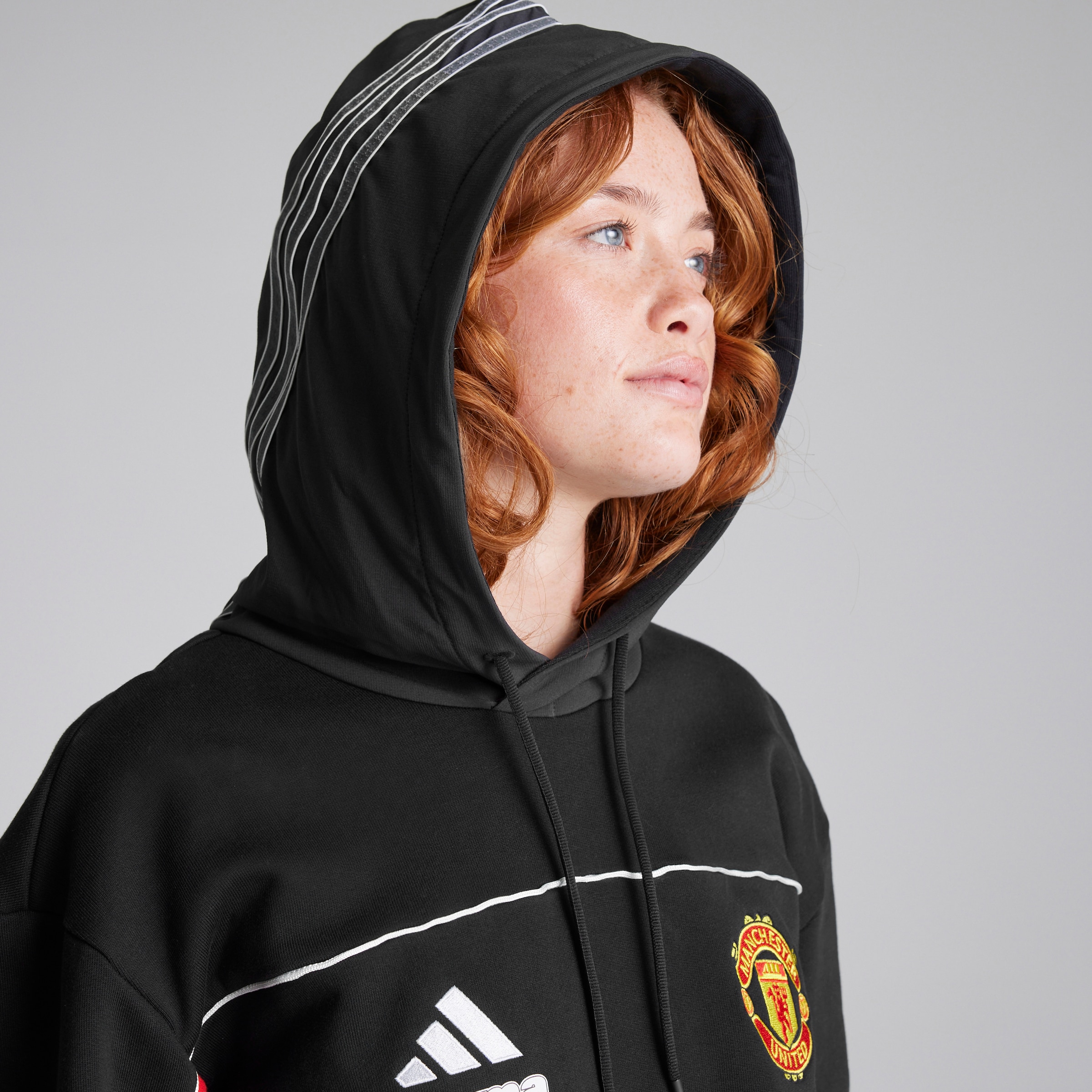 Manchester United x Drama Call Hoodie Noir Détail [10-10]