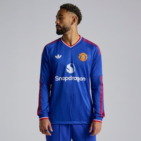 Manchester United 26/27 Away Authentic Long Sleeve Jersey 蓝色