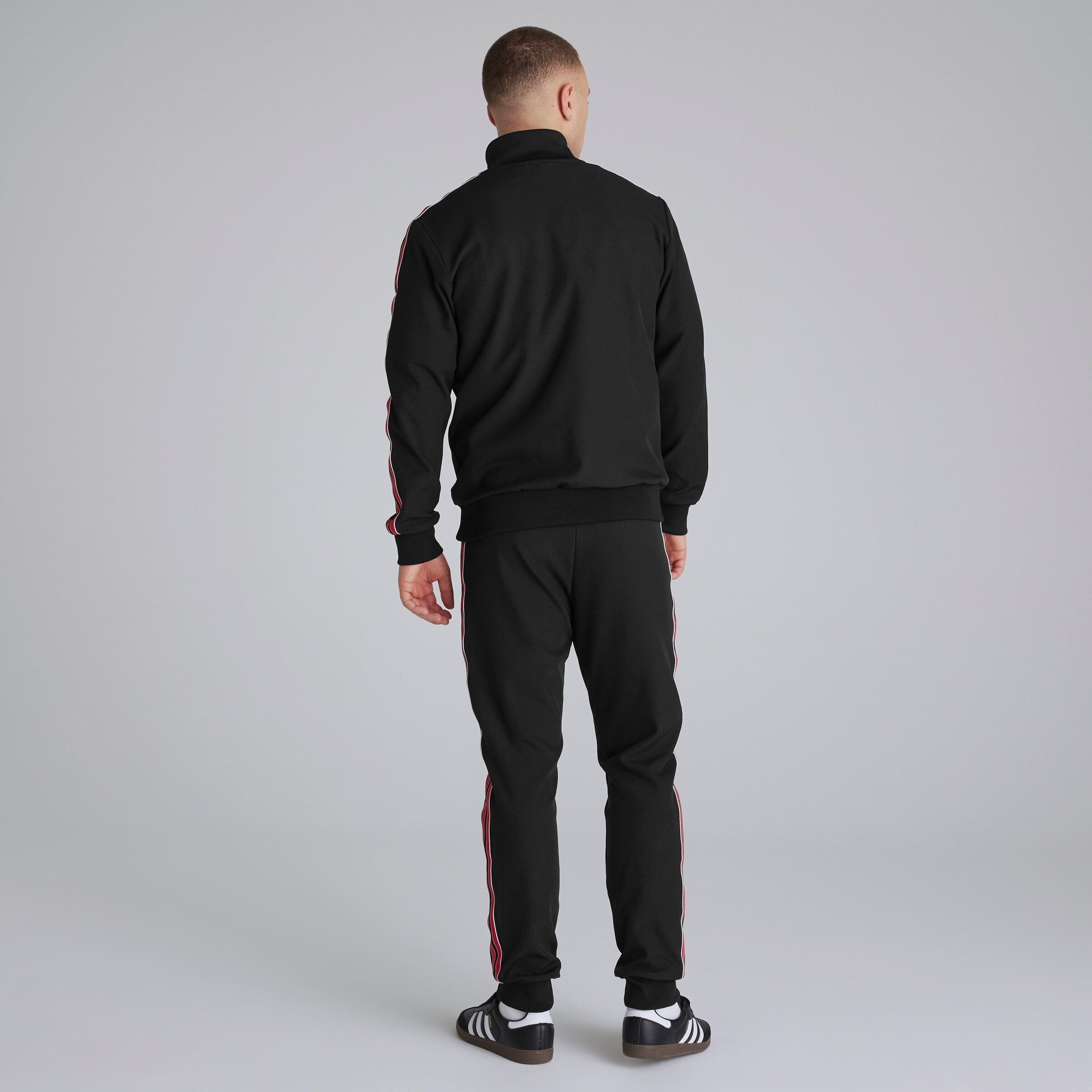 Manchester United x adidas Mens Terrace Icons Track Pants Black Noir Détail [2-7]