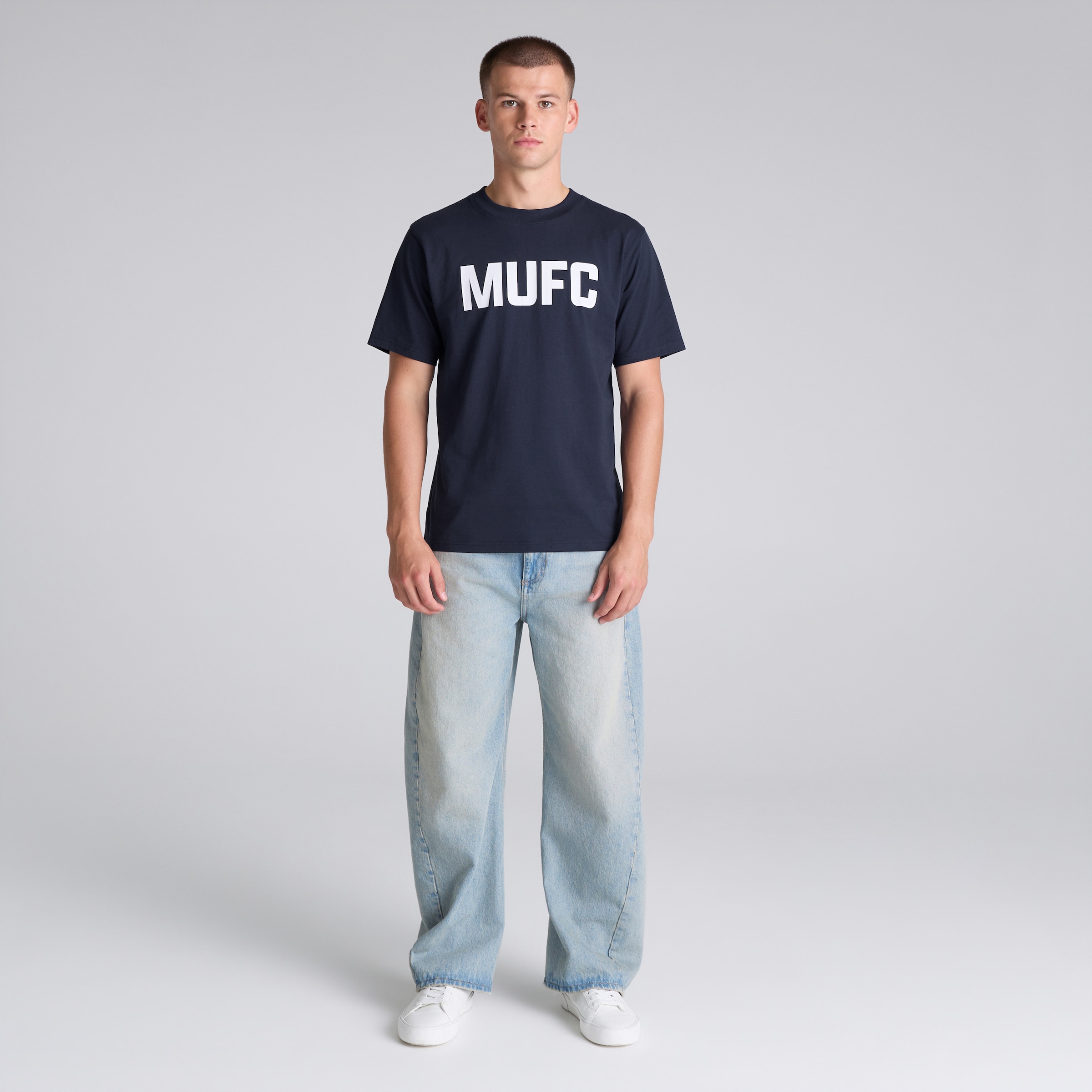 Manchester United MUFC T-Shirt Navy Navy blue Detail [3-5]