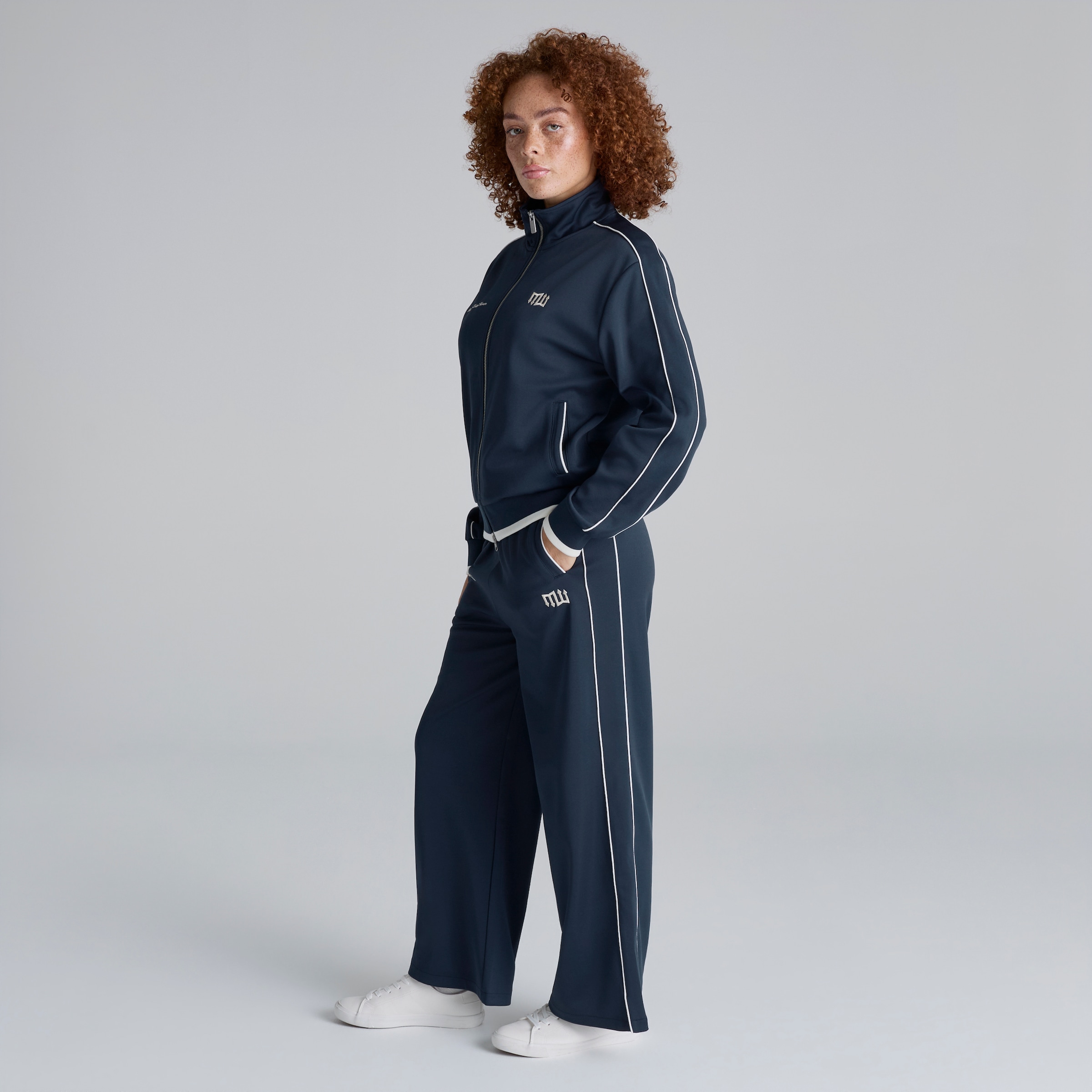 Manchester United Women Womens Tracksuit Bottoms Navy Navy blue Detail [3-6]