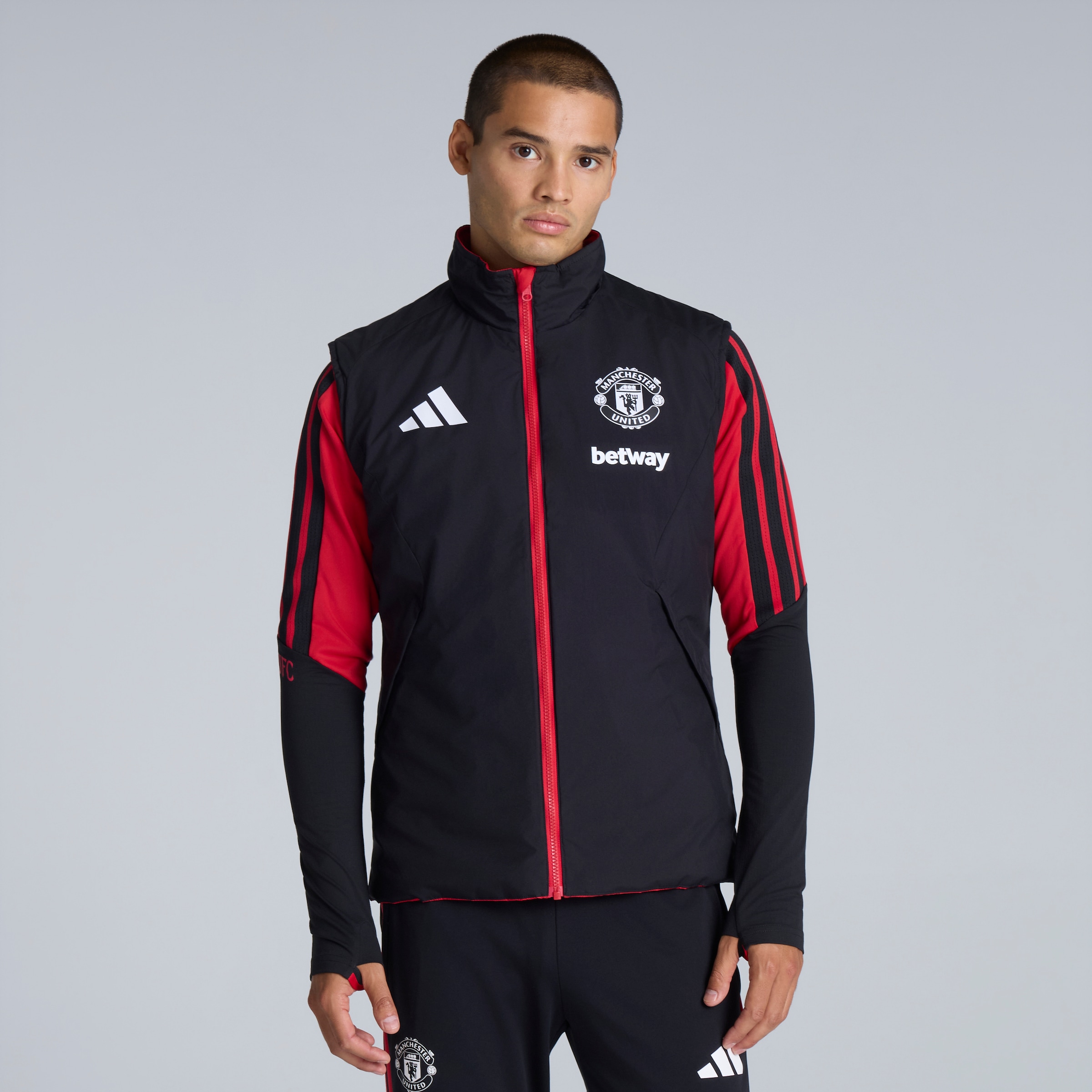 Manchester United 26/27 Training Tiro Winterized Vest Red (Sponsored) Red Detail [5-5]
