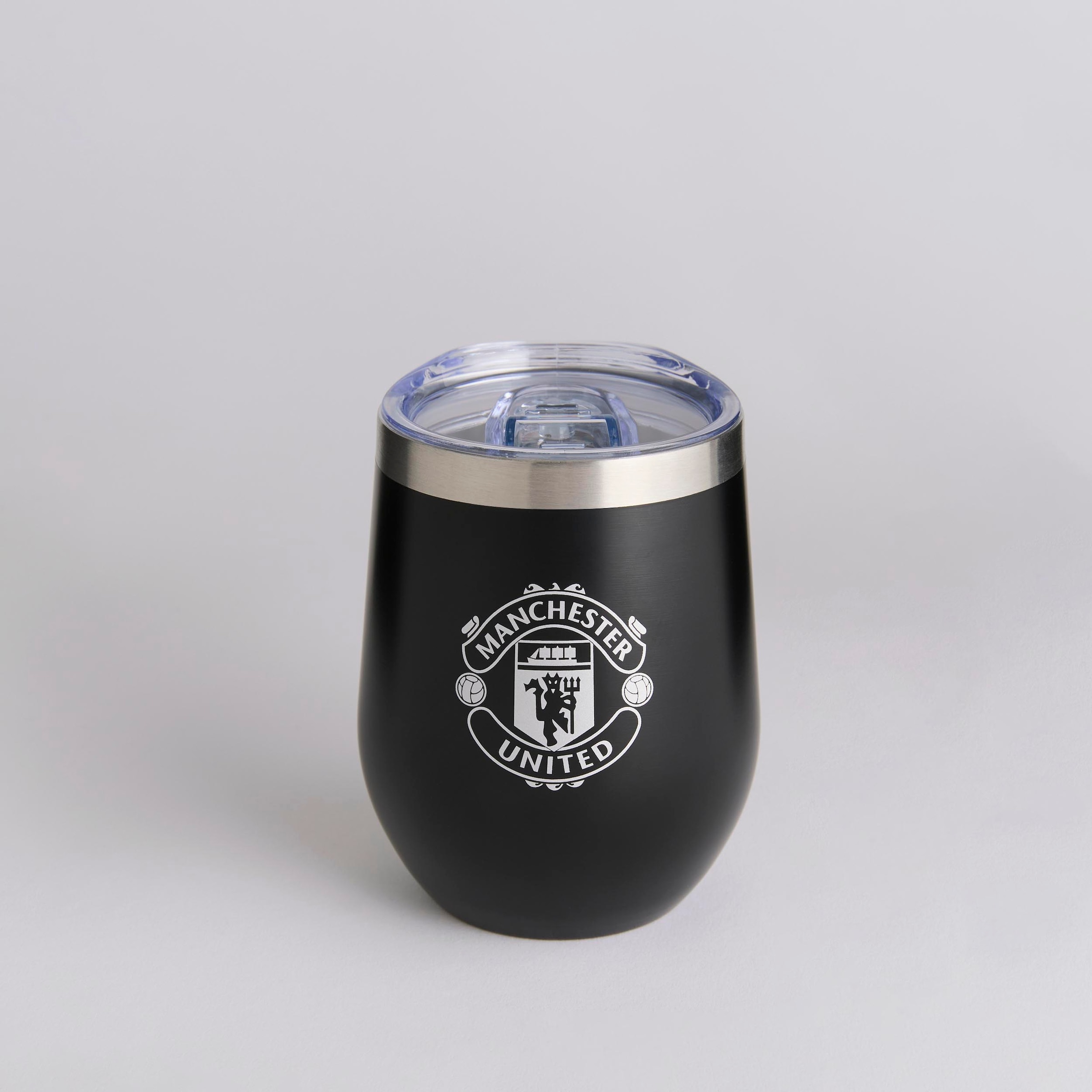 Manchester United Metallic Crest Travel Cup Black Black Detail [3-4]