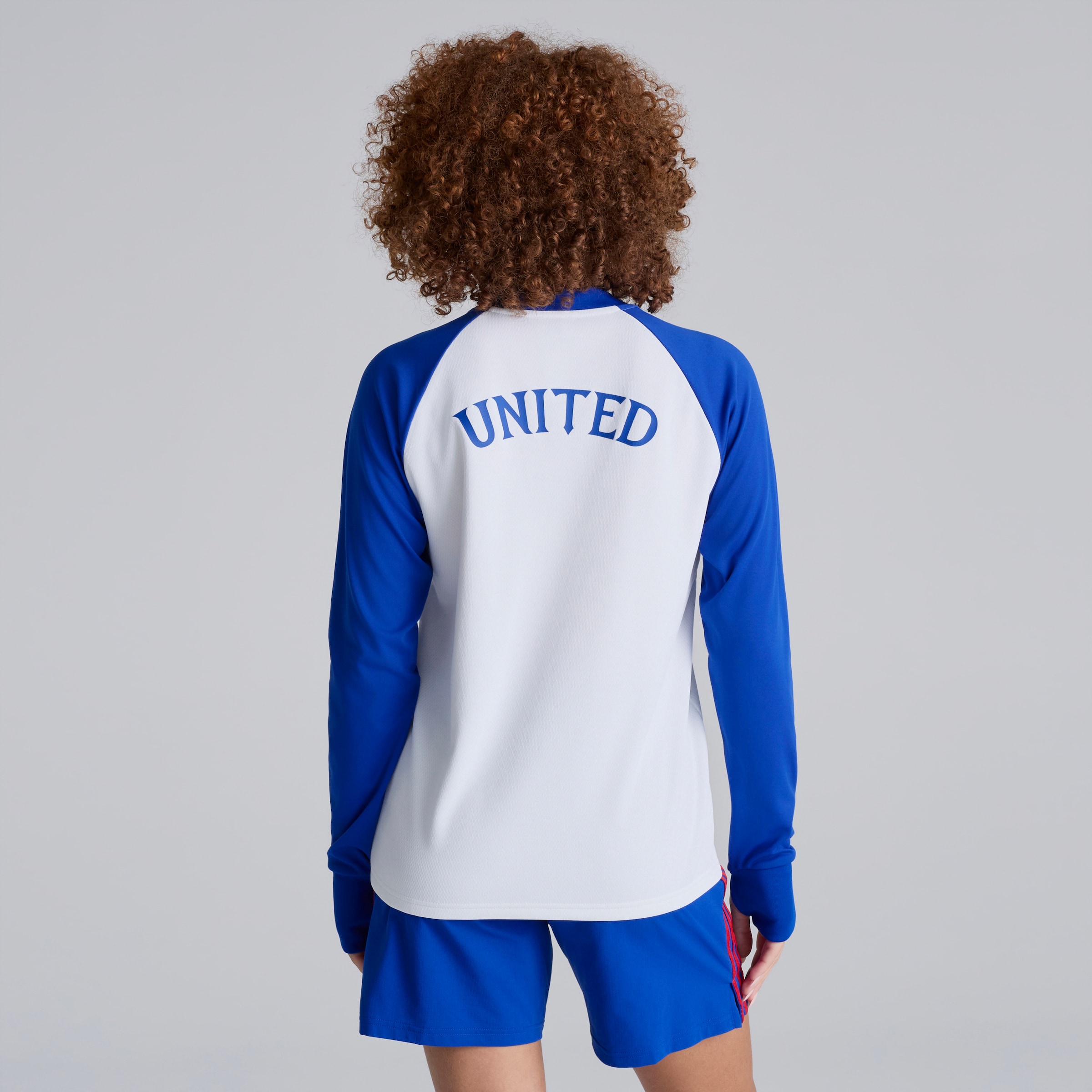 Manchester United Womens 26/27 Away Pre Match Warm Top Blanc Détail [2-6]