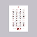 Manchester United Bruno Fernandes 100 Goals A2 Poster White