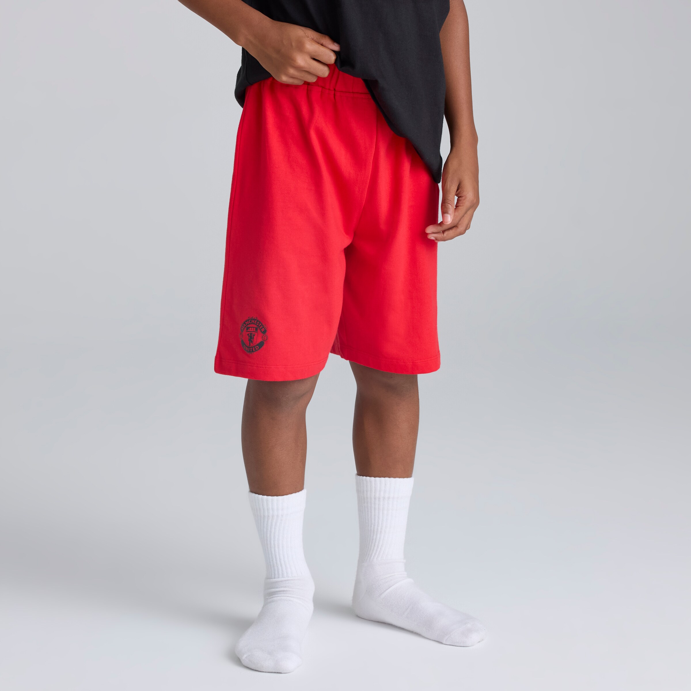 Manchester United Boys Pyjama Top & Shorts Set 2 Pack Multi Multi Detail [5-10]