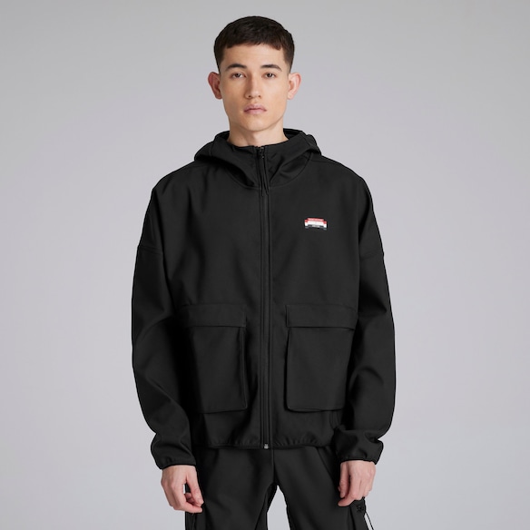 Manchester United x adidas City Escape Full Zip Hoodie Black Black