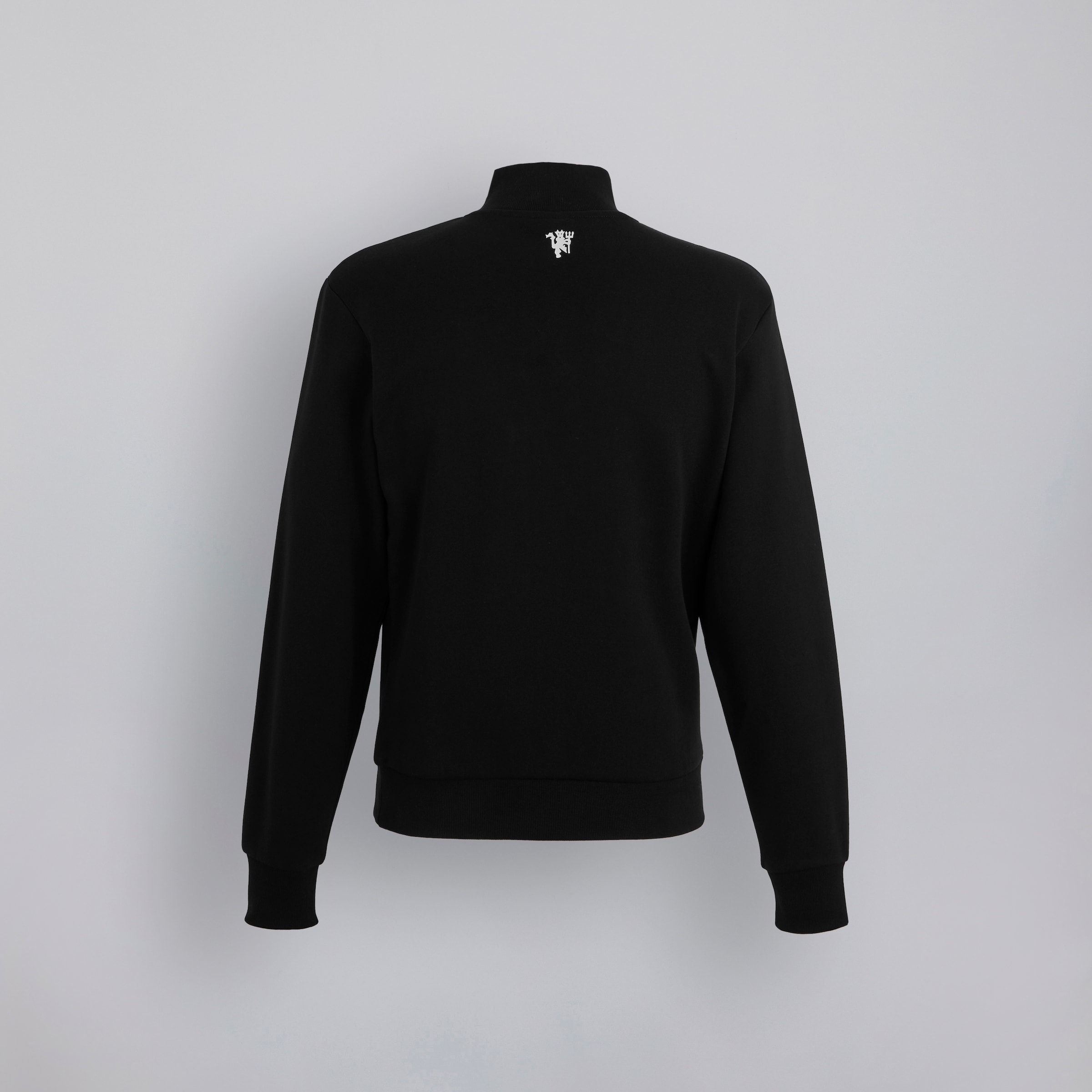 Manchester United MUFC Quarter Zip Sweatshirt Black Black Detail [2-2]