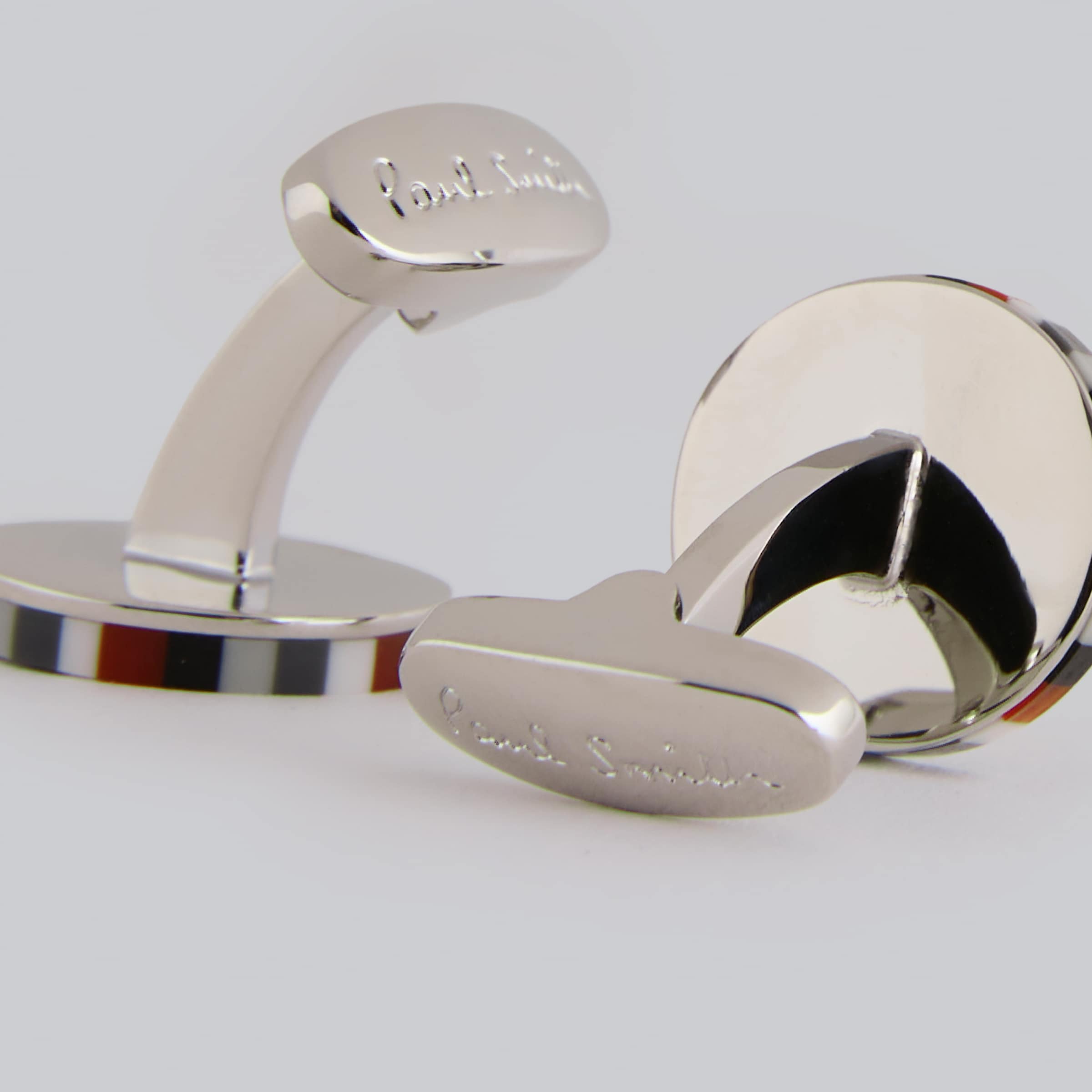 Manchester United x Paul Smith Stripe Edge Cufflinks Multi Multi Detail [4-5]