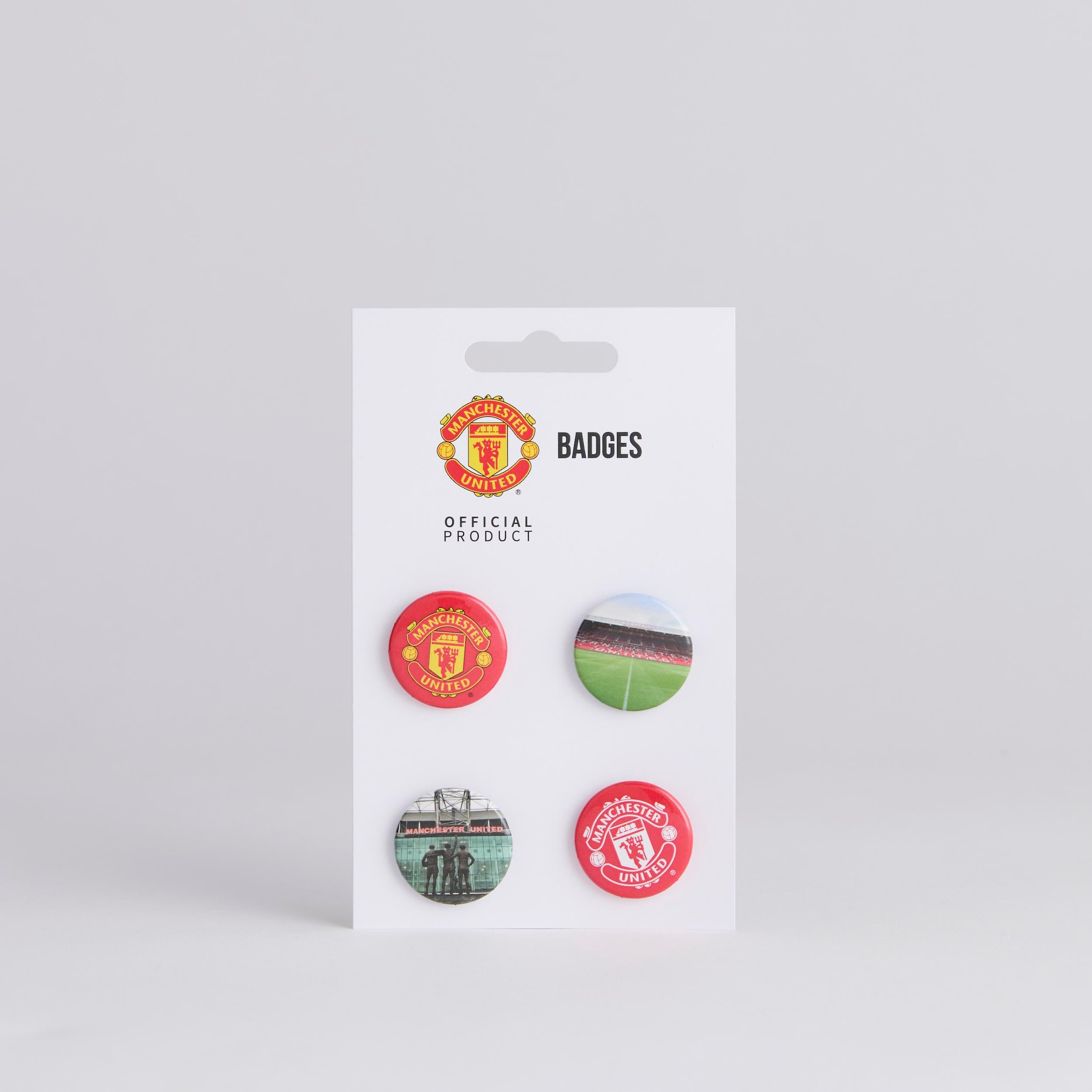Manchester United Button Badge Set 4 Pack Multi 다색 세부 사항 [2-4]