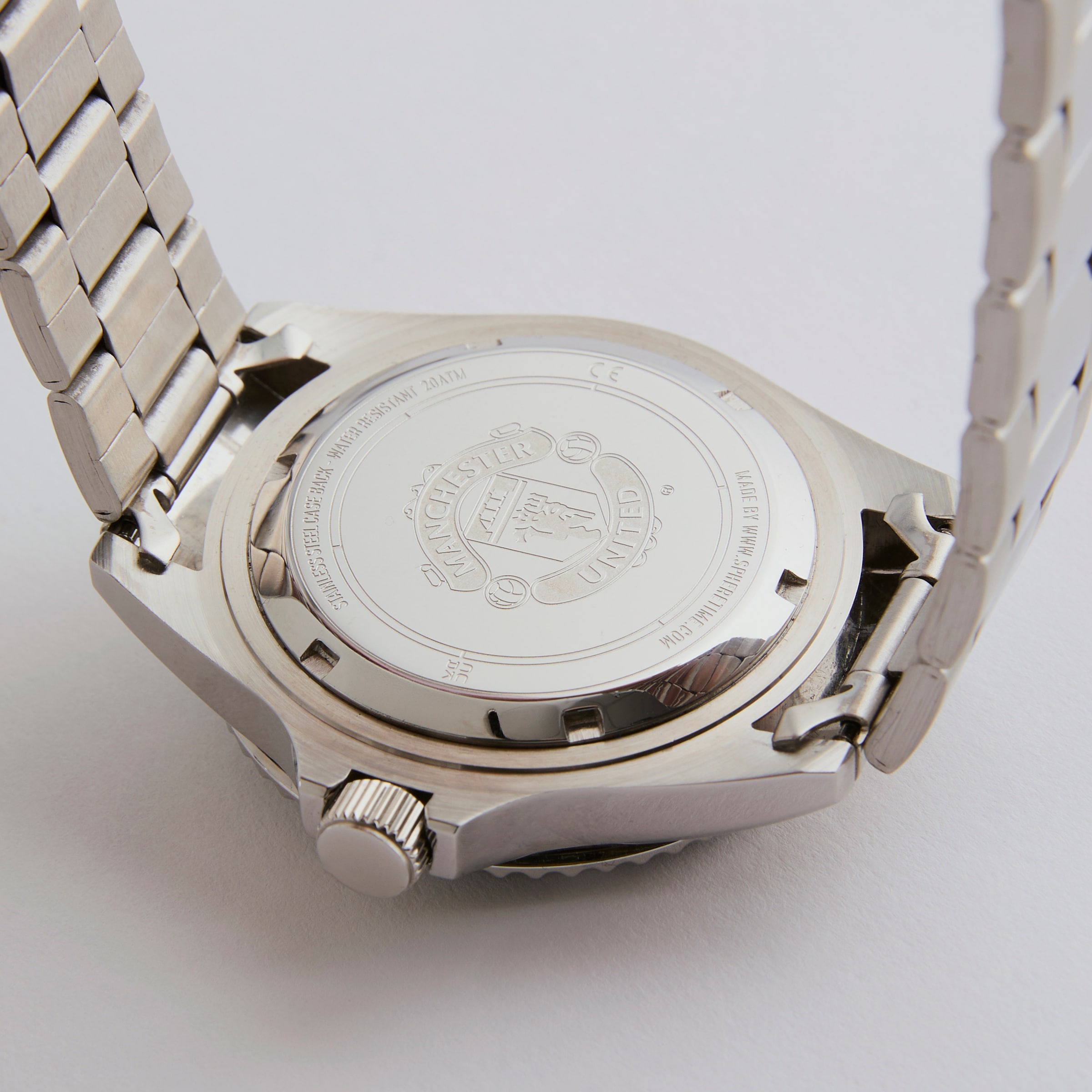 Manchester United Stainless Steel Watch Silver Argent Détail [4-6]