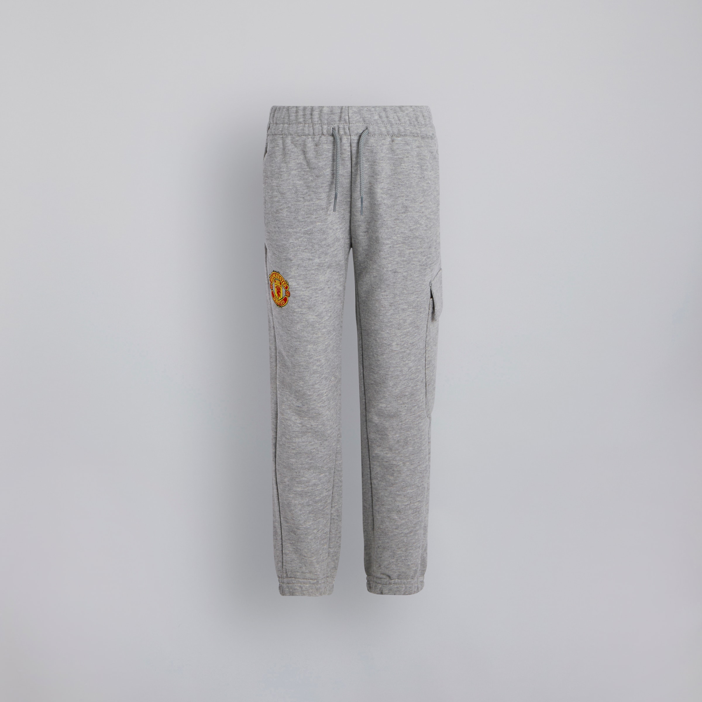 Manchester United x adidas Little Kids Essentials Cargo Joggers Grey Marl Grey