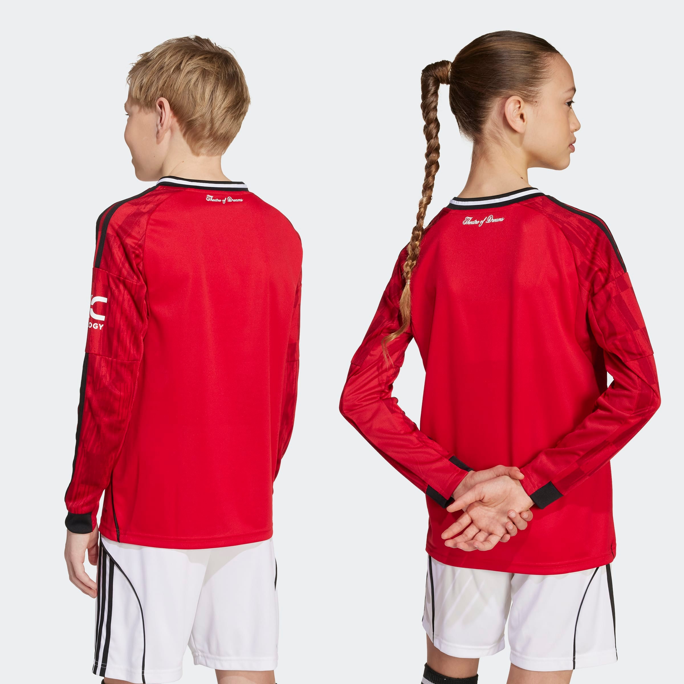 Buy Manchester United Kids 25/26 Home Long Sleeve Jersey