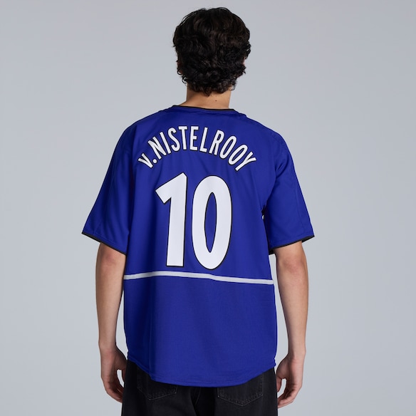Manchester United Retro 2002-03 Third Shirt V. Nistelrooy Printing Blue Blue