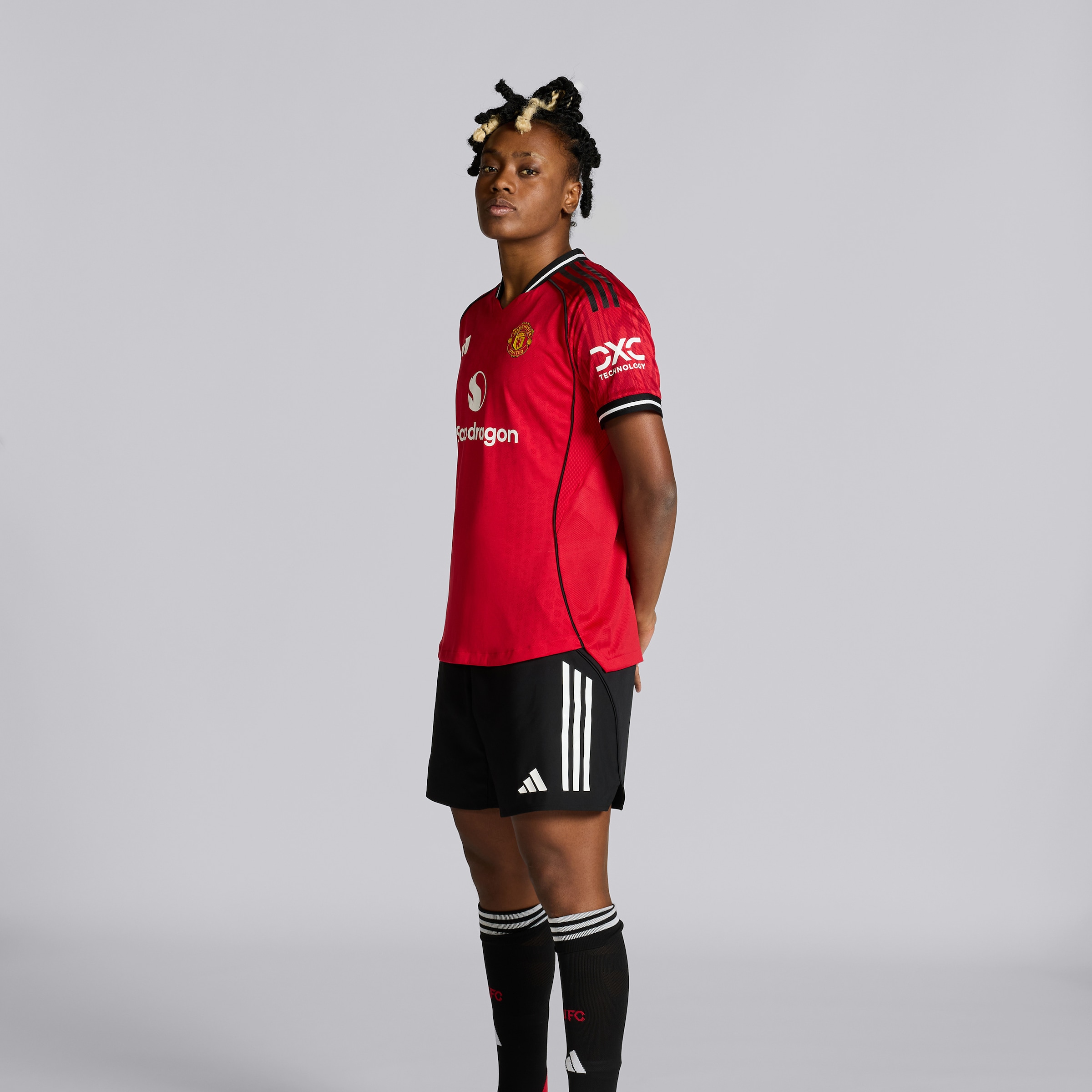 Manchester United Womens 25/26 Home Authentic Jersey 红色 细节 [3-6]