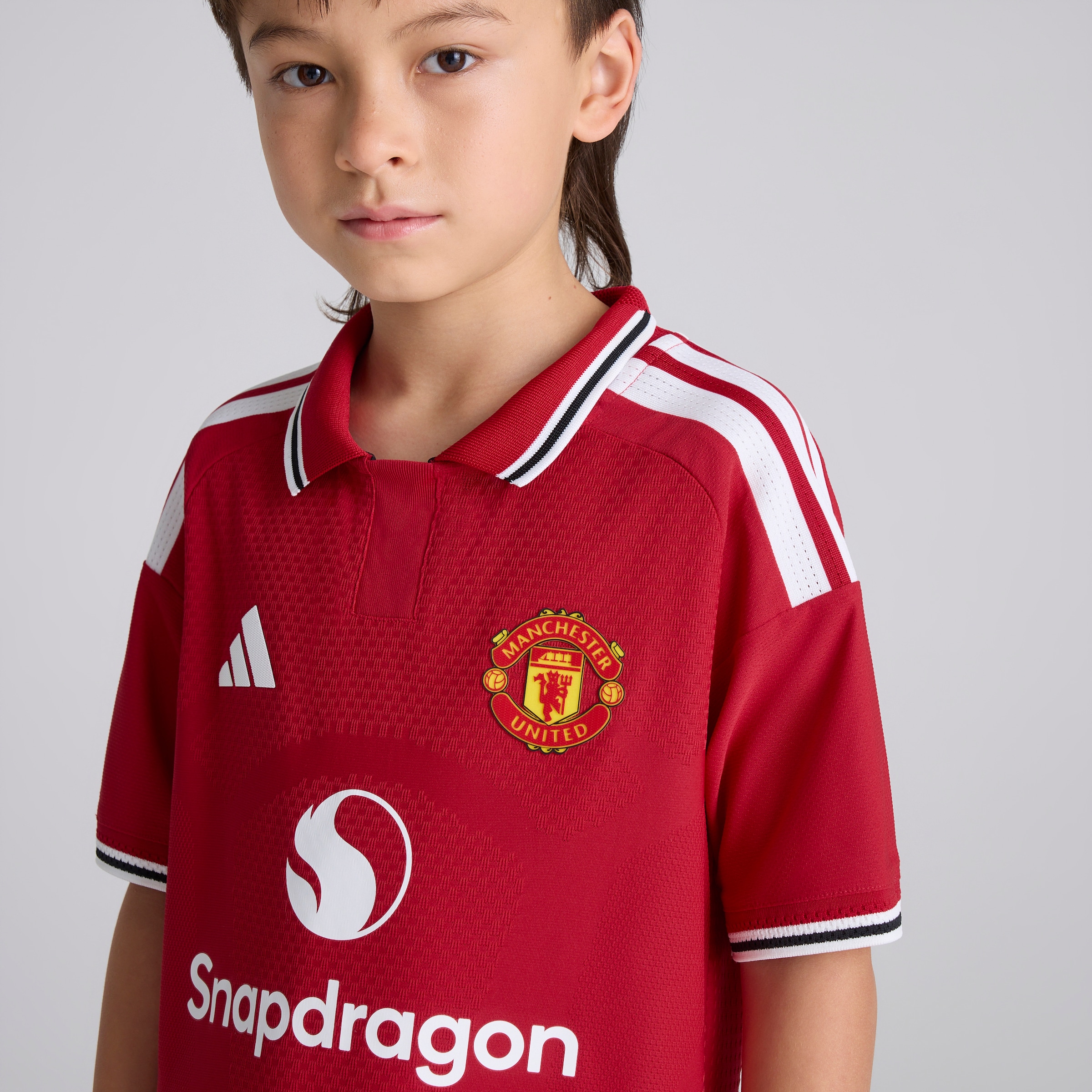 Manchester United Kids 26/27 Home Authentic Jersey Rouge Détail [4-6]