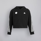 Manchester United x adidas Damen Future Icons 3-Streifen Kleid Schwarz