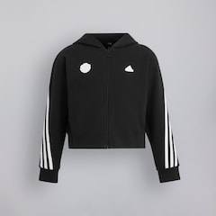 Manchester United x adidas Kids Future Icons 3-Stripes Full-Zip Hoodie Black