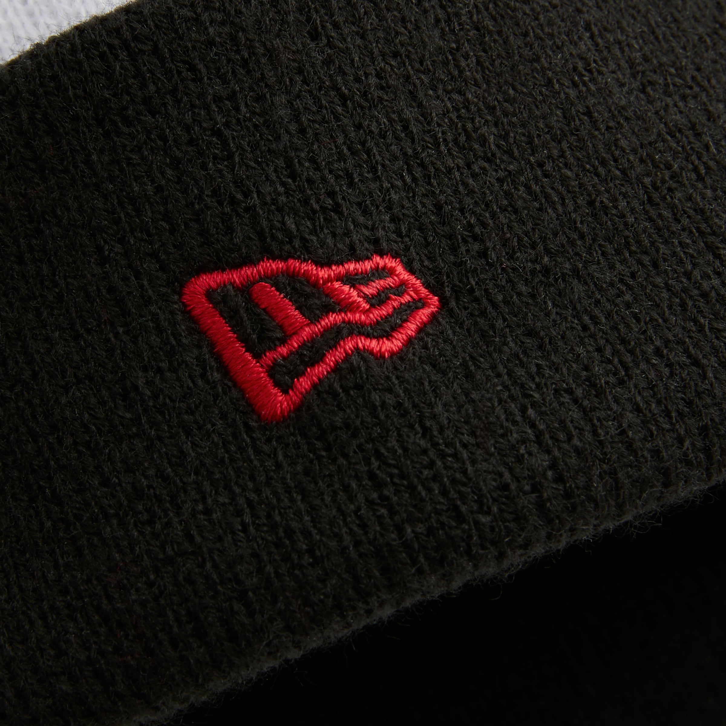 Manchester United x New Era Baby My First Fan Flag Bobble Beanie Red White Detail [4-4]