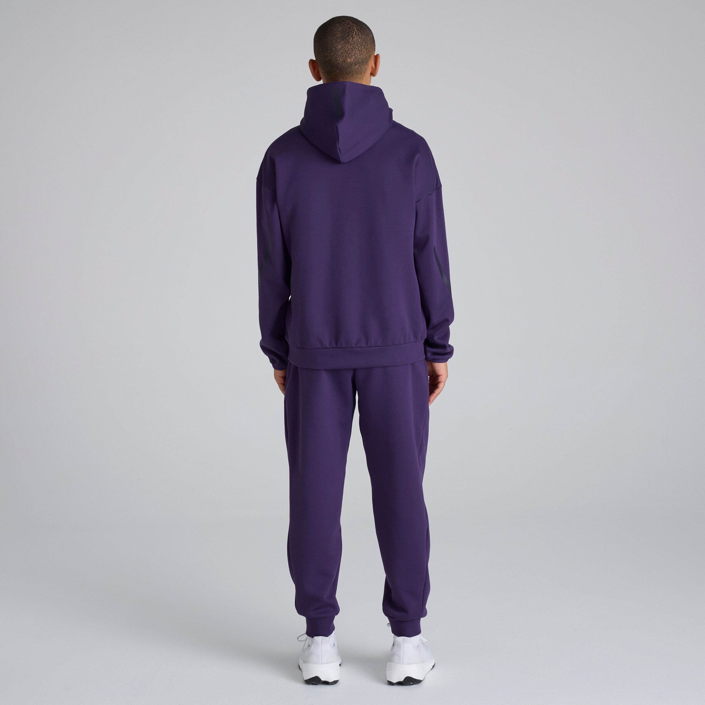 Manchester United x adidas Z.N.E. Tracksuit Bottoms Purple Purple Detail [2-5]