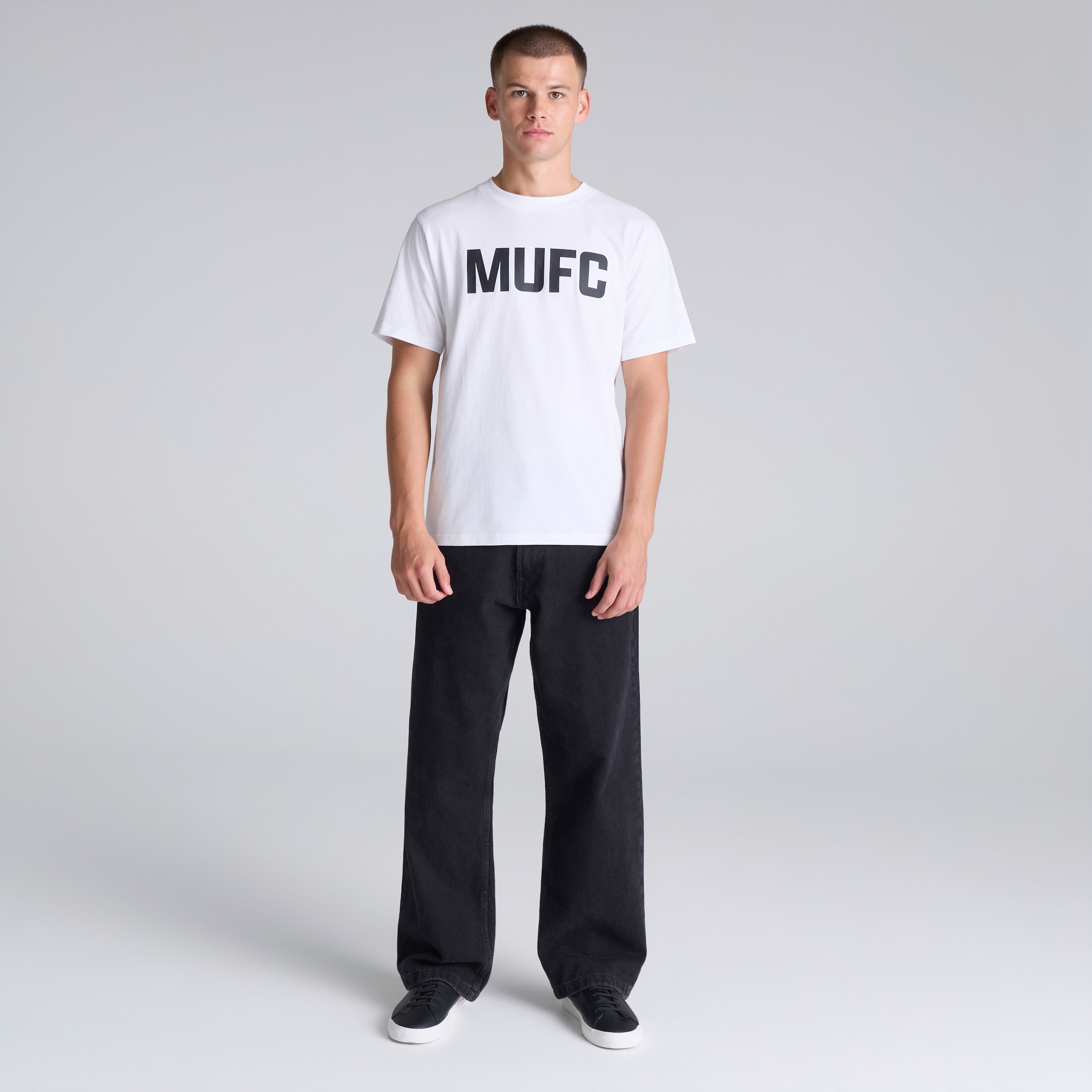 Manchester United MUFC T-Shirt White White Detail [3-5]