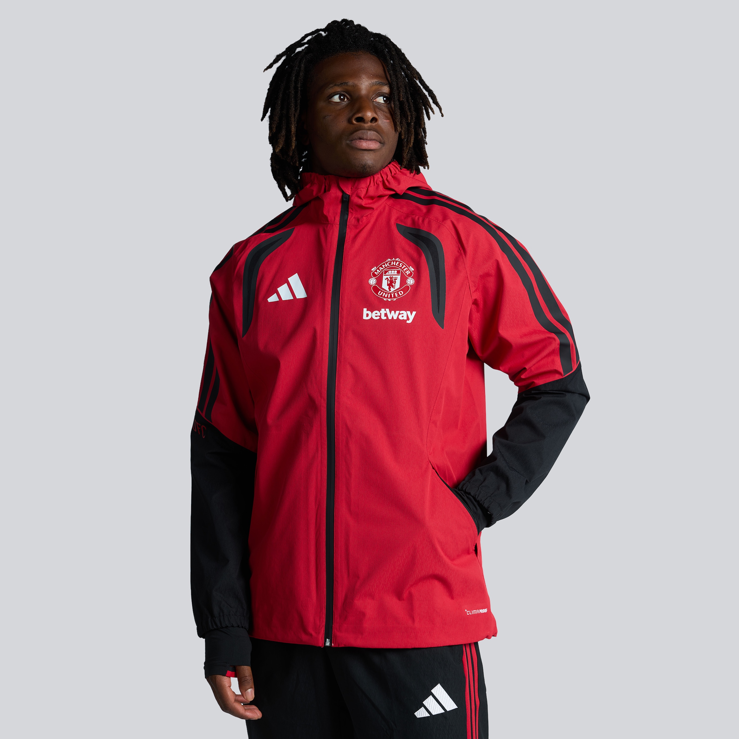 Manchester United 26/27 Training Tiro Authentic Rain Jacket Red (Sponsored) Red