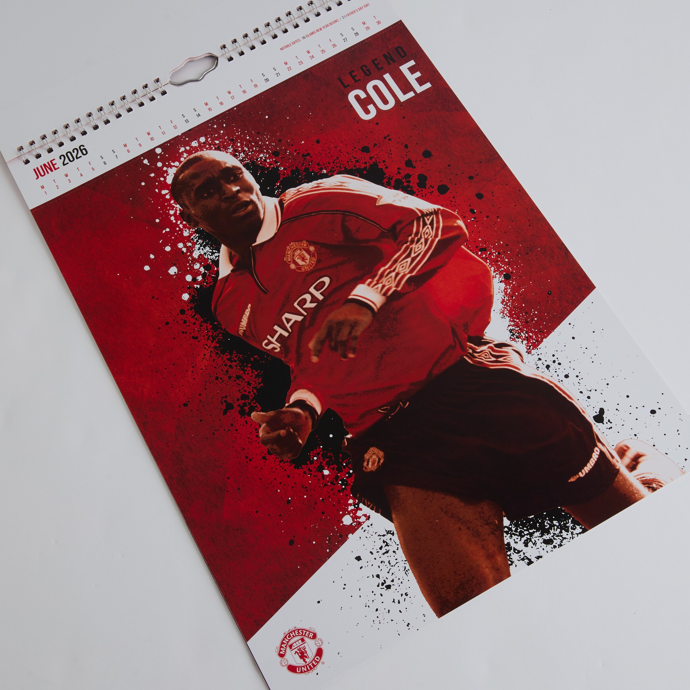 Manchester United 2026 A3 Deluxe Calendar Red Red Detail [4-4]