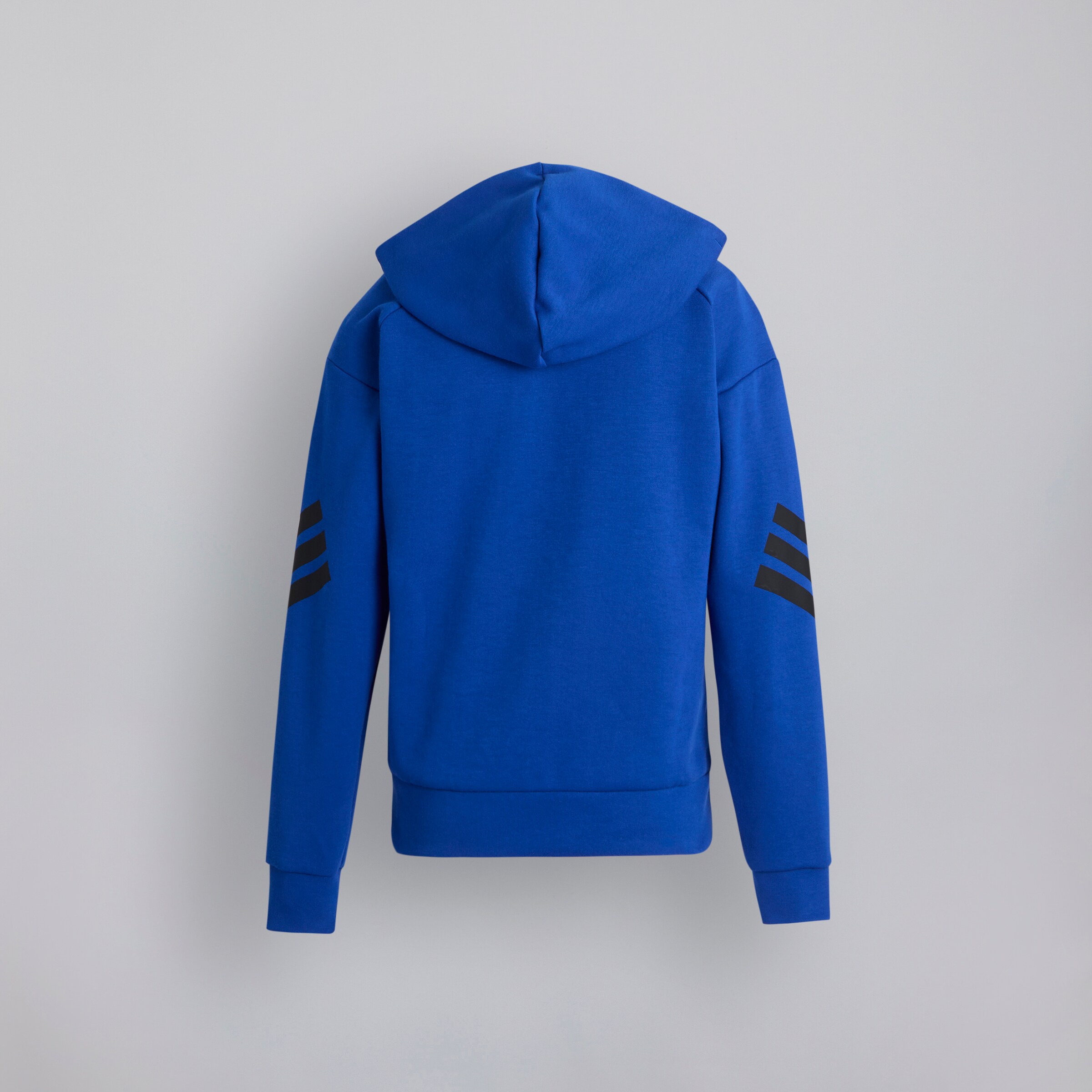 Manchester United x adidas Kids Future Icons Full Zip Hooded Track Top Blue Bleu Détail [2-2]