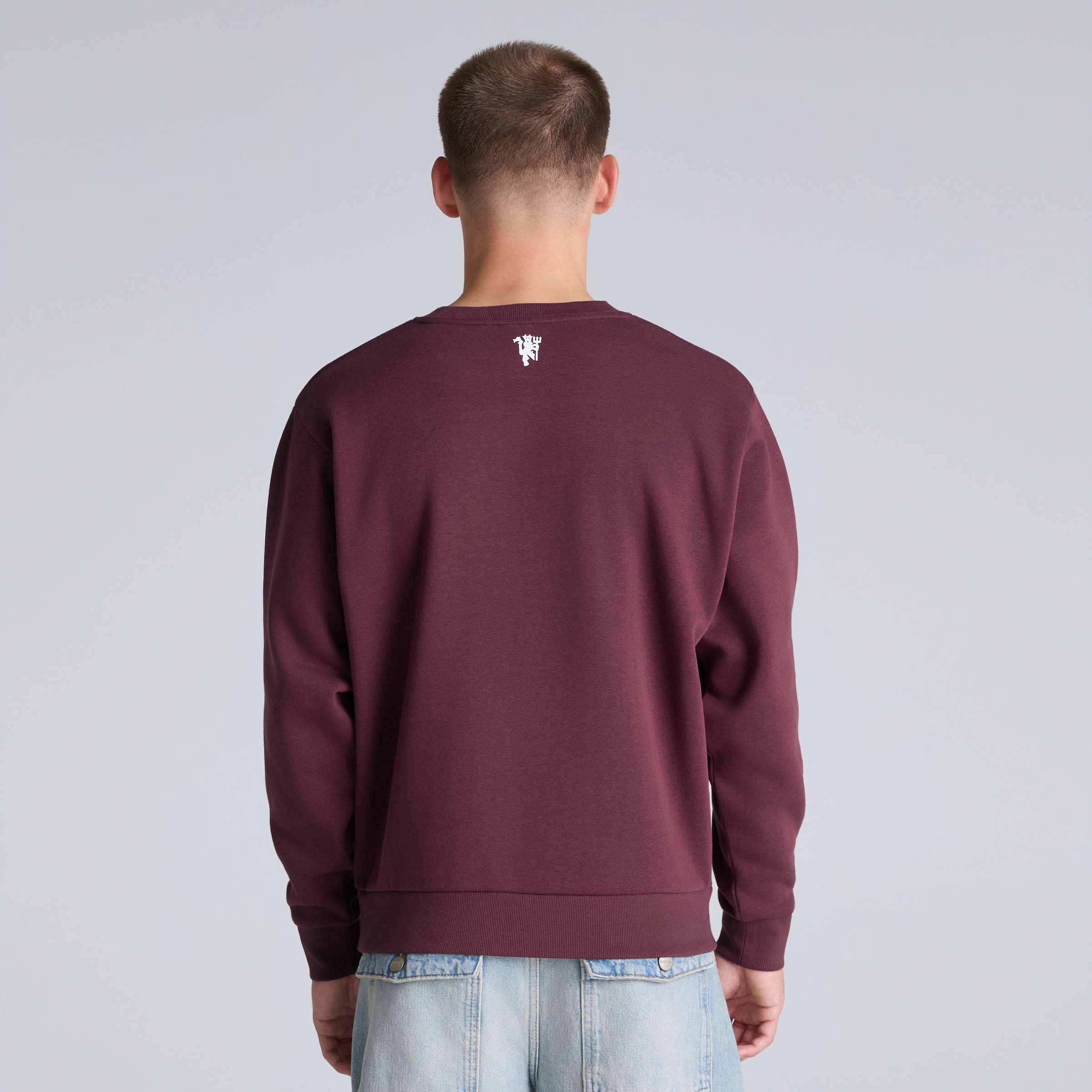 Manchester United MUFC Sweatshirt Burgundy Red Detail [2-5]