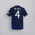 Manchester United 24/25 Away Jersey Kids  with De Ligt 4 Cup Printing