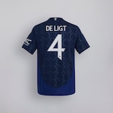 Manchester United 24/25 Away Jersey Kids with De Ligt 4 Cup Printing