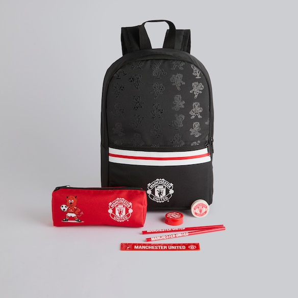 Manchester United Fred the Red Back to School Set Red Black