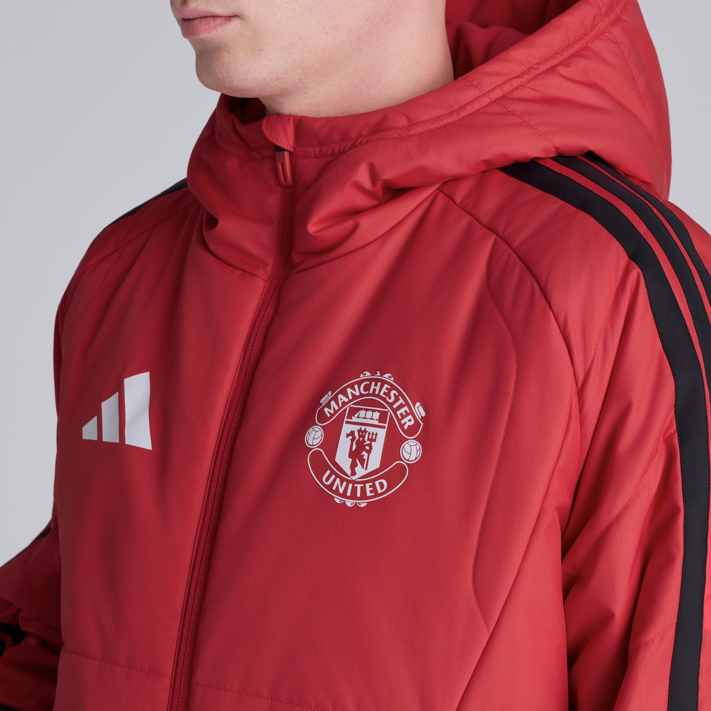 Manchester United 26/27 Training Tiro Authentic Long Coat Red Red Detail [5-6]