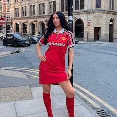 Manchester United Womens 1998/00 Retro Home Dress Red