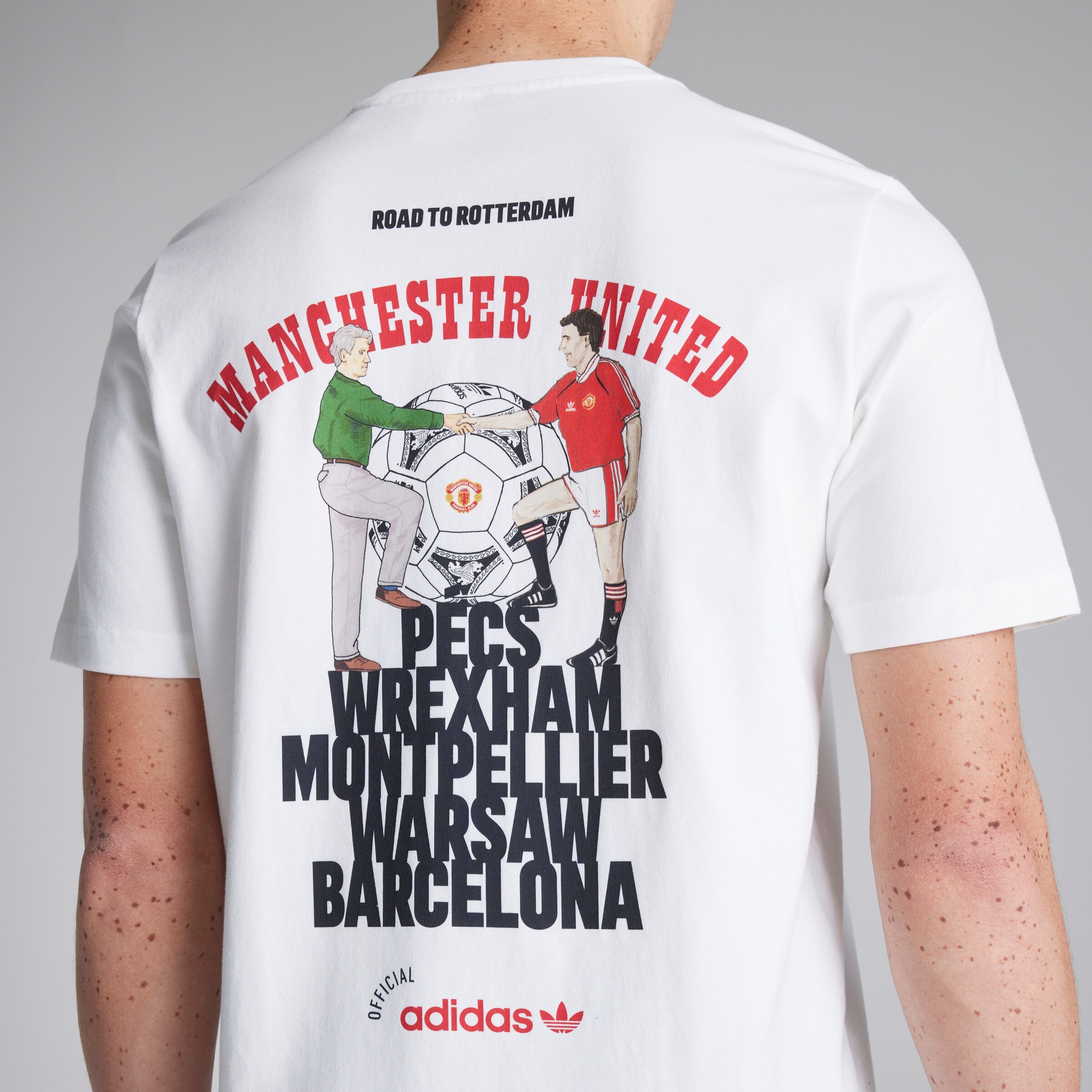 Manchester United x adidas Bring Back 1991 T-Shirt White White Detail [5-7]