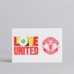 Manchester United Love United Magnet White