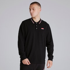 Manchester United Long Sleeve Polo Shirt Black