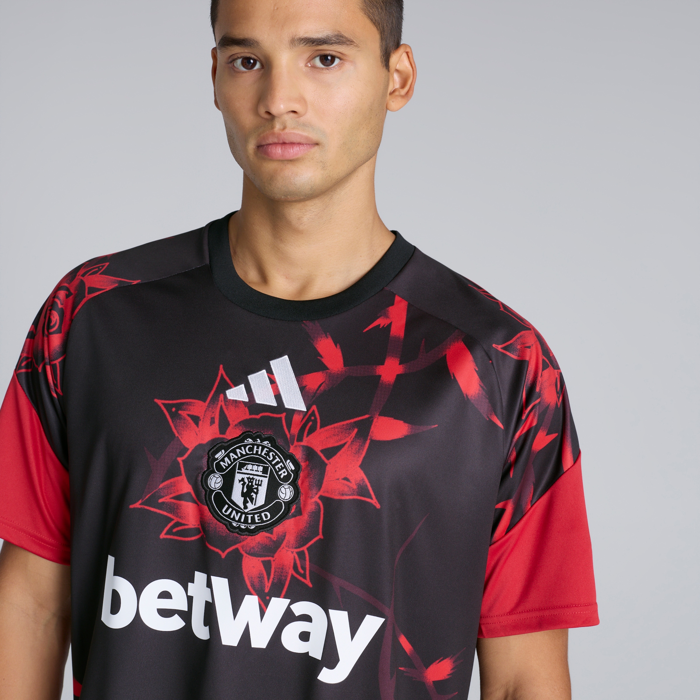 Manchester United 26/27 Home Pre Match Jersey (Sponsored) Red Detail [4-5]