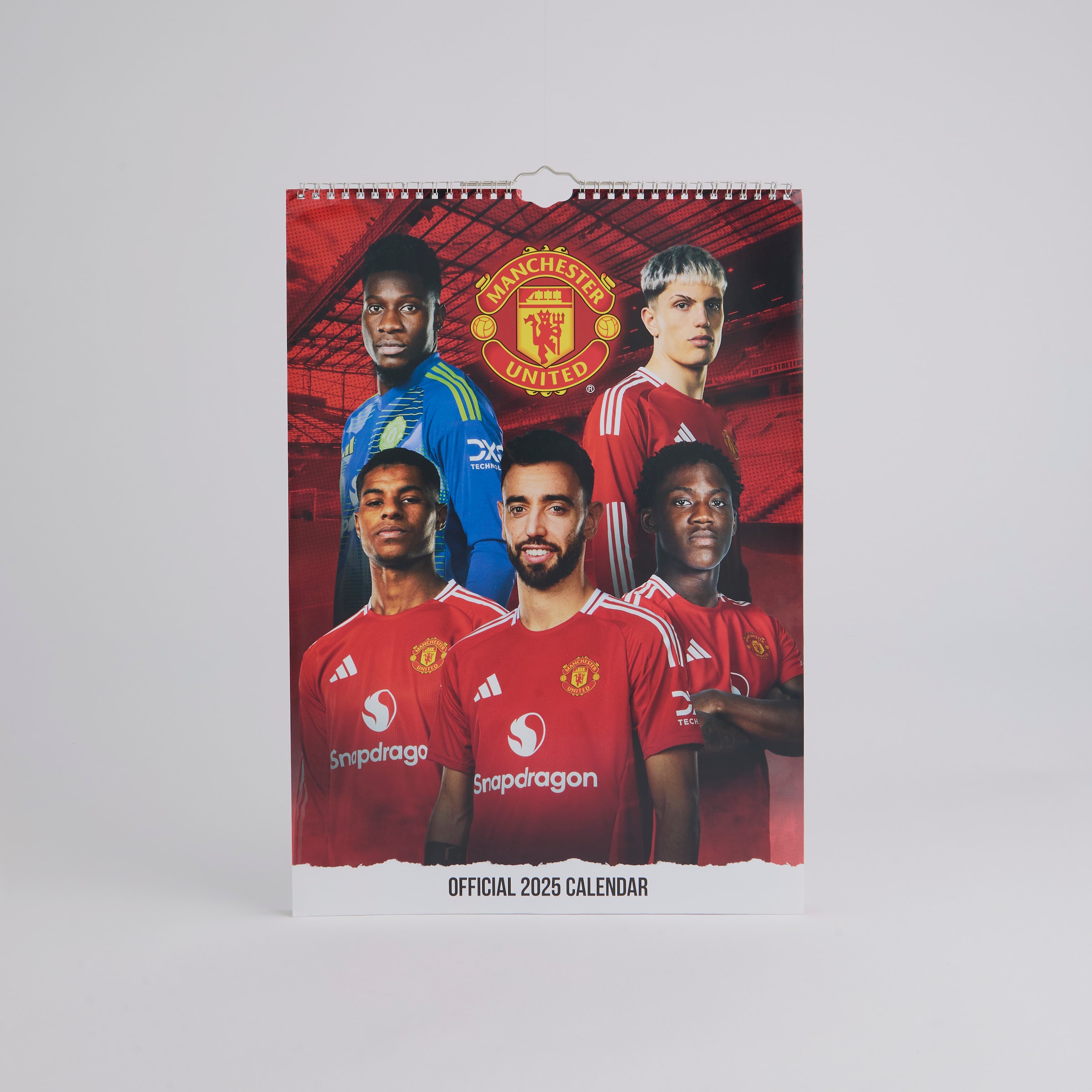 Buy Manchester United 2025 A3 Player Calendar Red Manchester United Store