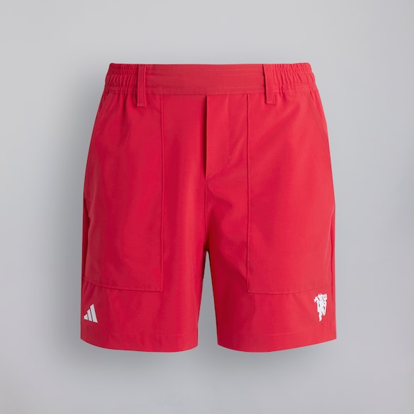 Manchester United x adidas Kids Golf AEROREADY Graphics Shorts Red Red
