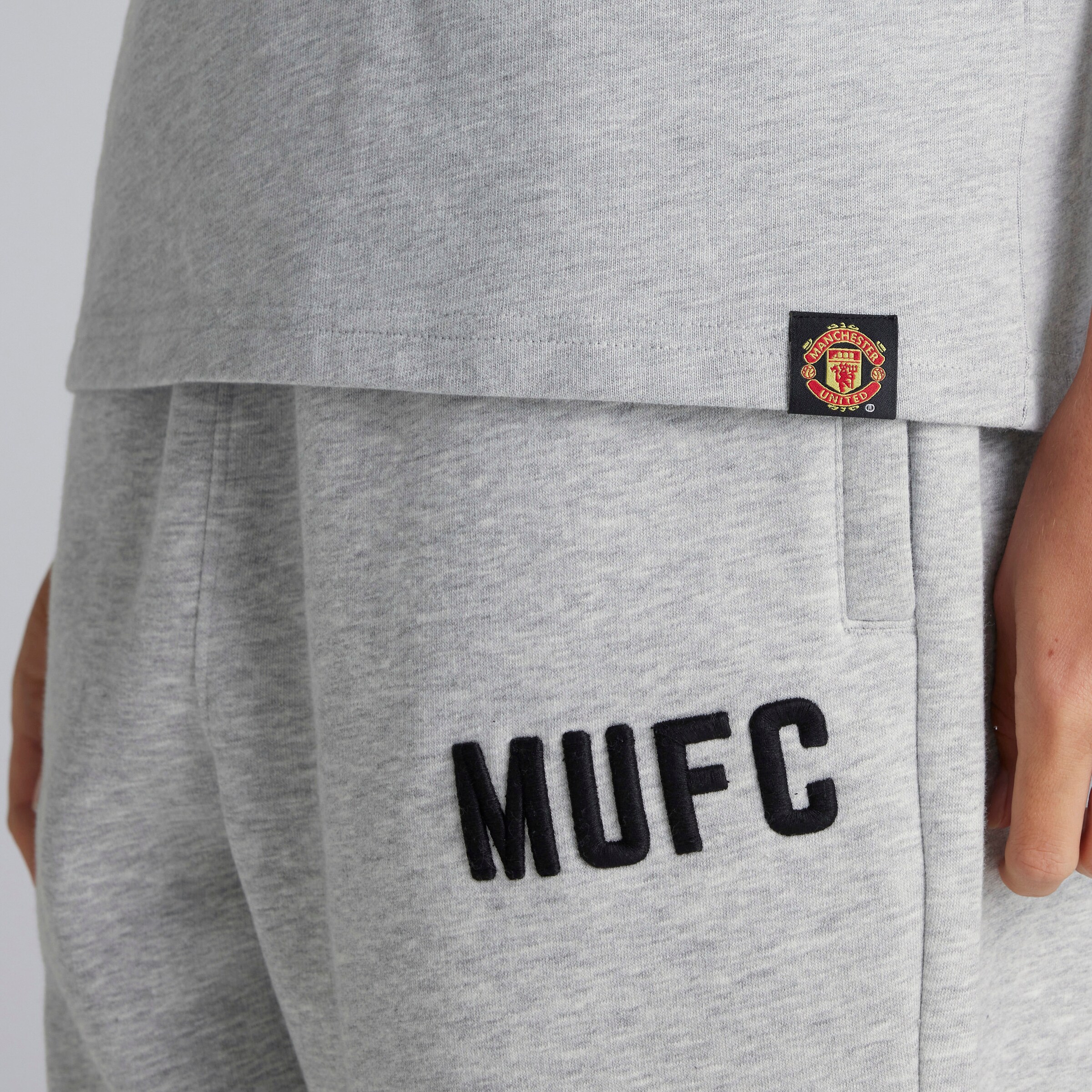 Manchester United Womens MUFC T-Shirt Grey 회색 세부 사항 [5-5]