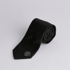 Manchester United Tonal Crest Tie Black