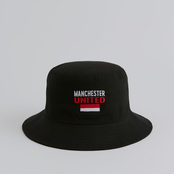 Manchester United x New Era Fan Flag Bucket Hat Black 검정색