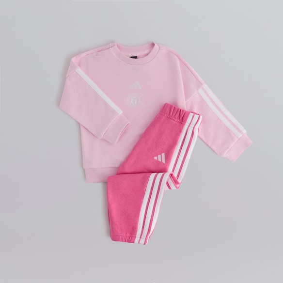 Manchester United x adidas Infant Essentials Jogger Set Pink Pink
