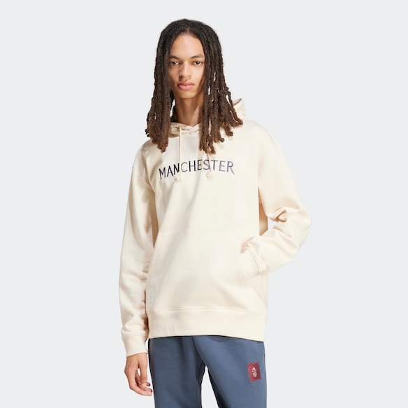 Manchester United x adidas SZNL Overhead Hoodie White White