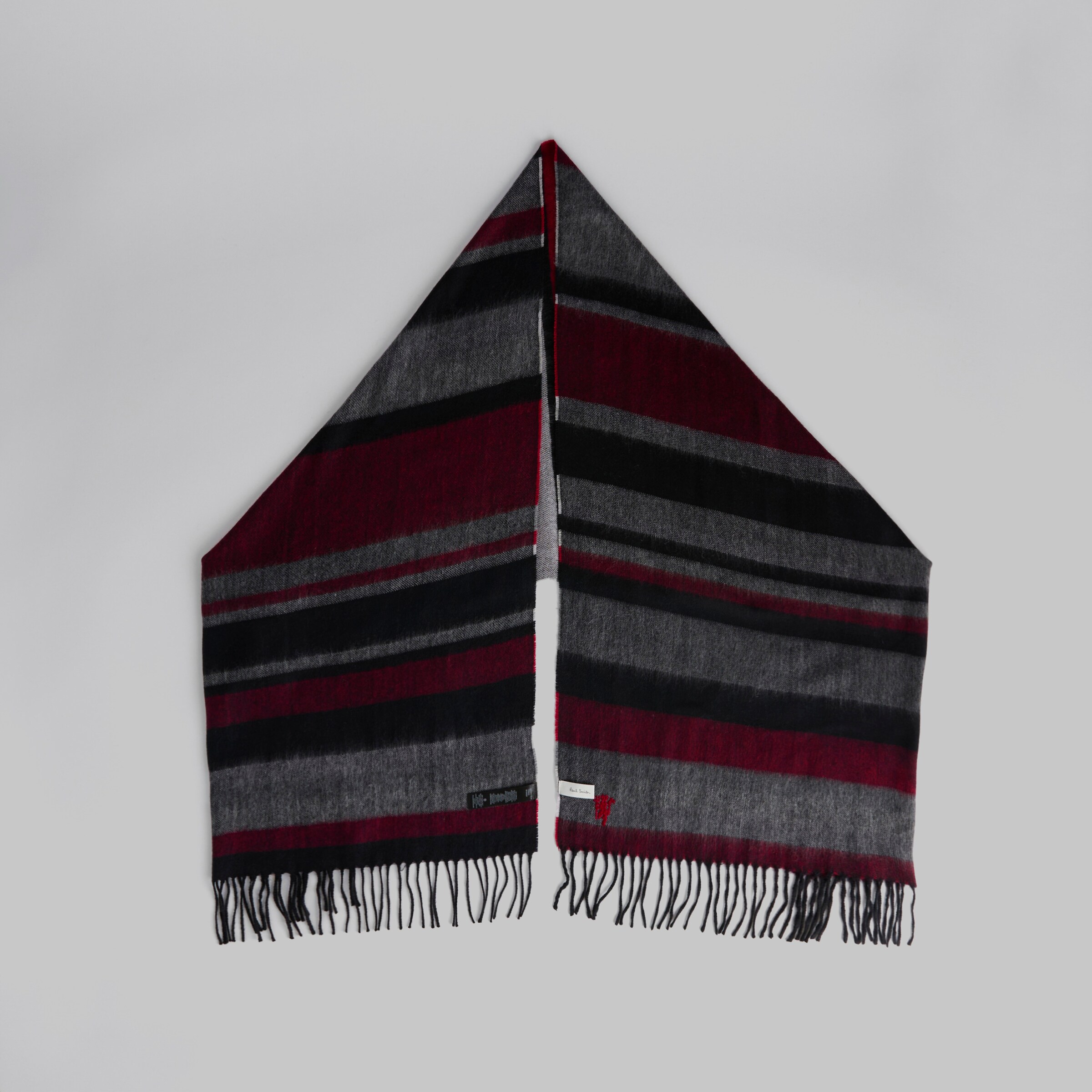 Manchester United x Paul Smith All Over Stripe Scarf Multi Multi Detail [2-5]