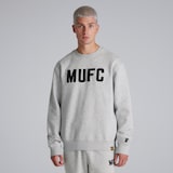 Manchester United Mens MUFC Sweatshirt Grey