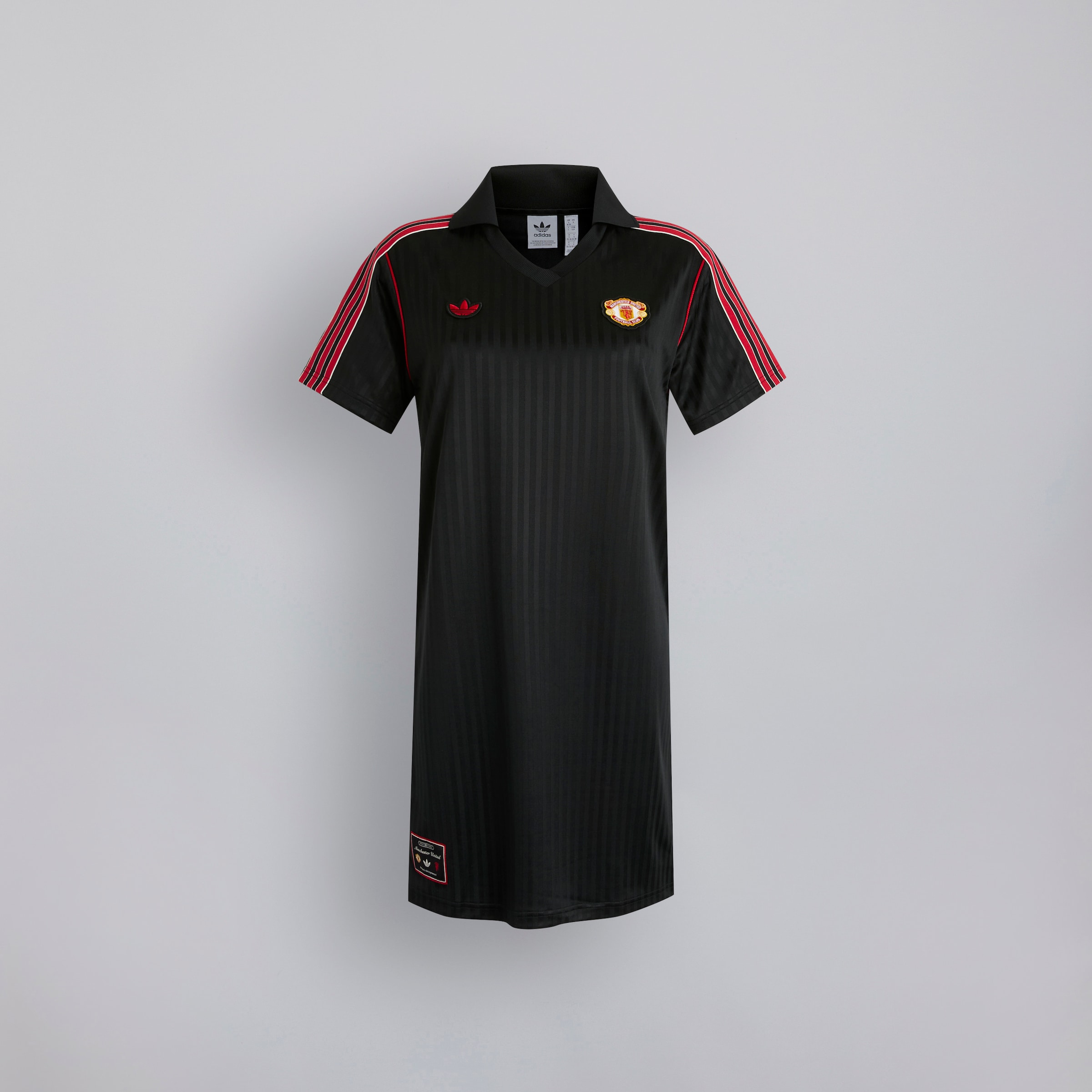 Buy Manchester United x adidas Womens Terrace Icons Dress Black